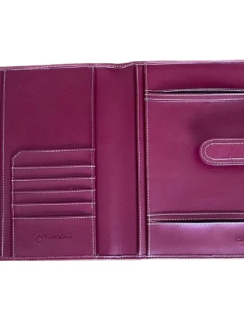 Franklin Covey Red Leather Padfolio Portfolio Organizer